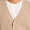 Cardigan de punto trenzado para hombre de Bonobos | Mezcla de merino, estilo tradicional