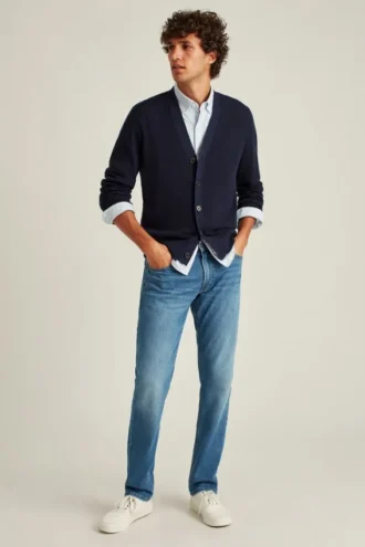 Cardigan híbrido de merino