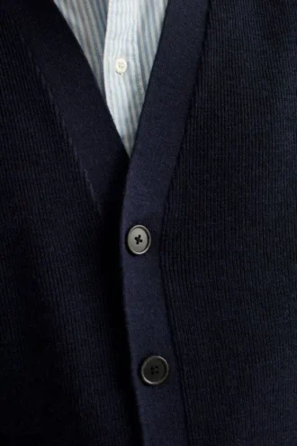 Cardigan híbrido de merino