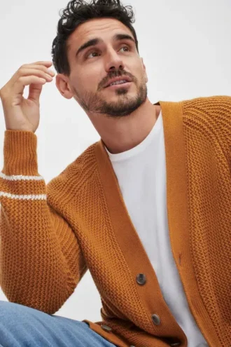 Cardigan texturizado