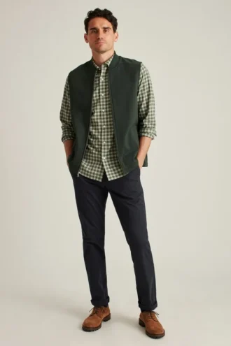 Chaleco de felpa texturada