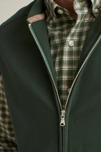 Chaleco de felpa texturada