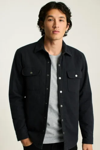 Chaqueta acolchada de franela