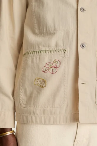 Chaqueta Beau Chore bordada para hombre