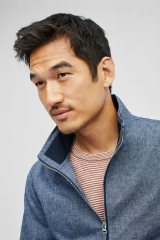 Chaqueta bomber de cambray