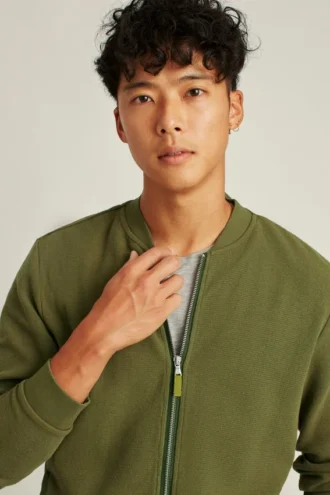 Chaqueta bomber de punto