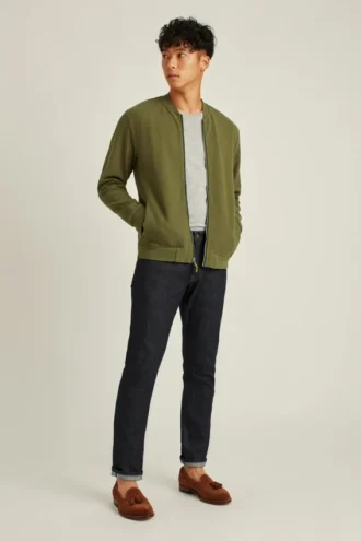 Chaqueta bomber de punto