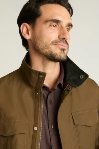 Chaqueta de campo para hombre de Bonobos | Ropa de abrigo de otoño de algodón encerado