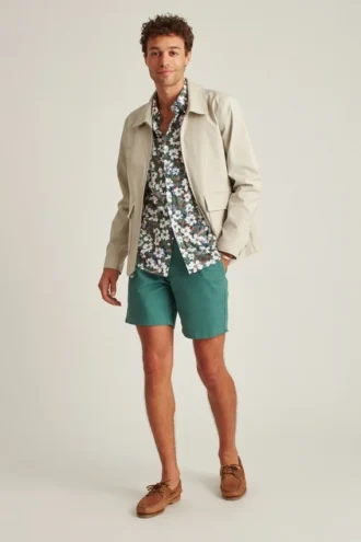 Chaqueta de cubierta de algodón elástico