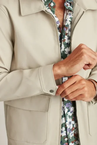 Chaqueta de cubierta de algodón elástico