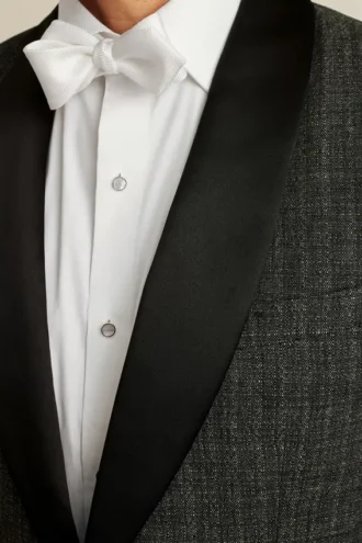 Chaqueta de esmoquin de lino italiano