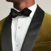 Chaqueta de esmoquin de terciopelo elástico italiano