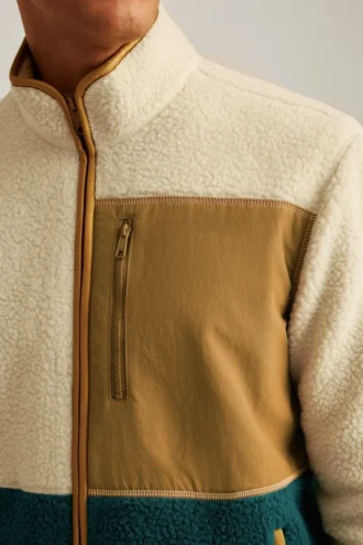 Chaqueta de forro polar de pelo largo