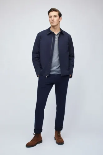 Chaqueta de nylon con cremallera completa