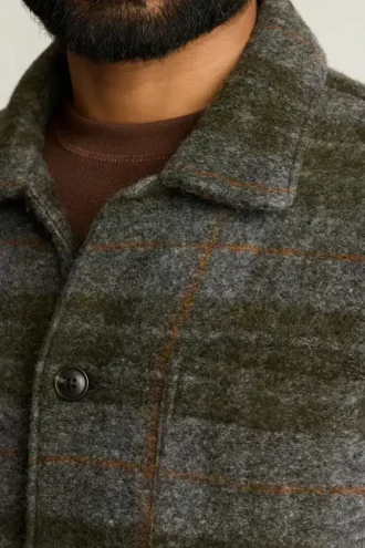 Chaqueta de trabajo de lana italiana