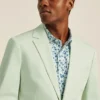 Chaqueta de traje de algodón elástico italiano