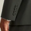 Chaqueta de traje de lana italiana 120S de primera calidad Chaqueta de traje de lana italiana 120S de primera calidad