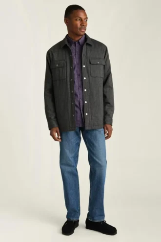 Chaqueta tipo camisa para hombre de Bonobos | Chaqueta tipo camisa de sarga cepillada italiana
