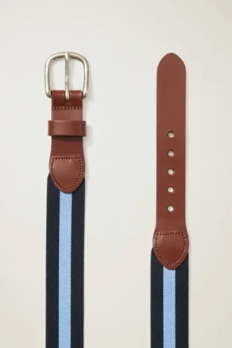 Cinturón de tela a rayas