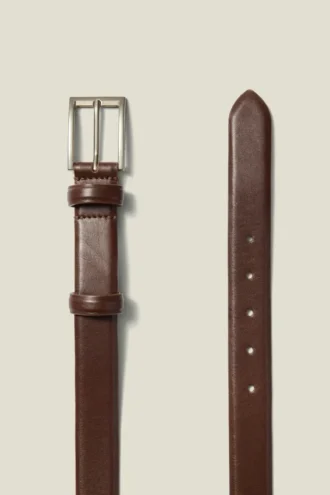 Cinturón de vestir de cuero para hombre