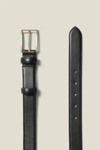 Cinturón de vestir de cuero para hombre