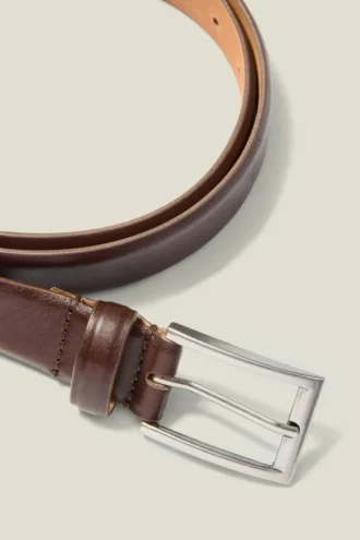 Cinturón de vestir de cuero para hombre