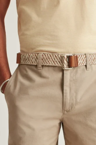 Cinturón tejido de estilo náutico