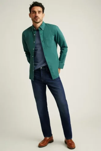Clásica y cómoda camisa Bedford de Bonobos con botones para el día a día