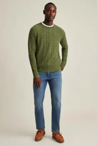 Cuello redondo con trenzado Donegal