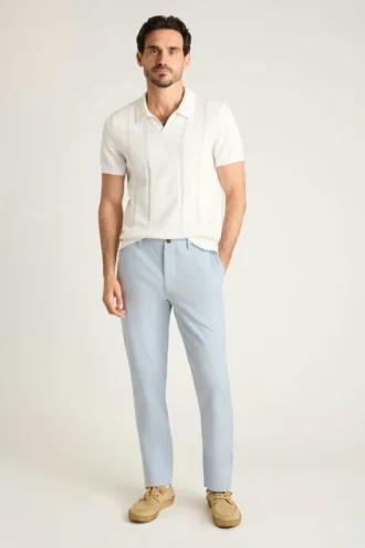 Descubre un estilo sin esfuerzo con los pantalones chinos elásticos para hombre 2.0 de Bonobos