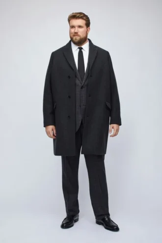 El abrigo de lana italiana elástica Tallas grandes