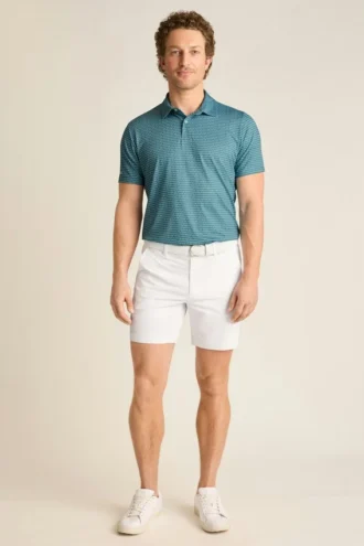 El polo de golf Performance: liso y a rayas