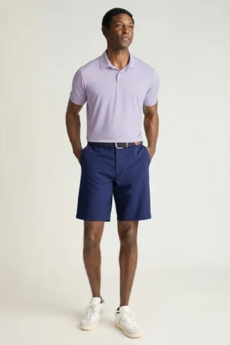 El polo de golf Performance: liso y a rayas