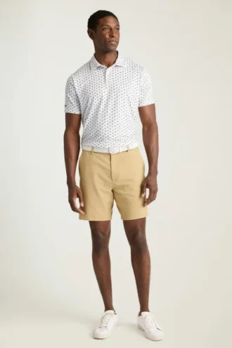 El polo de golf Performance: liso y a rayas