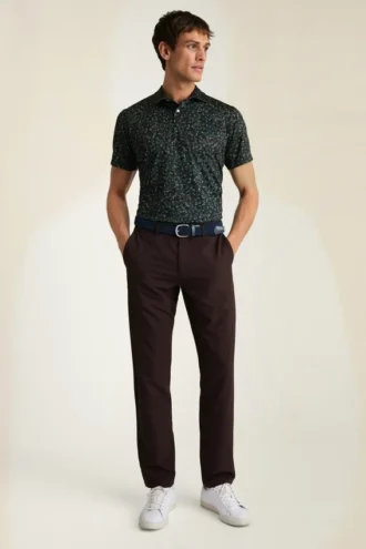 El polo de golf Performance: liso y a rayas