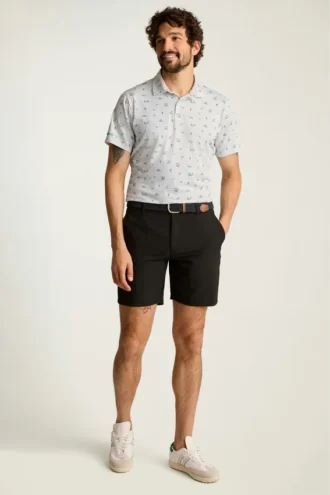 El polo de golf Performance: liso y a rayas