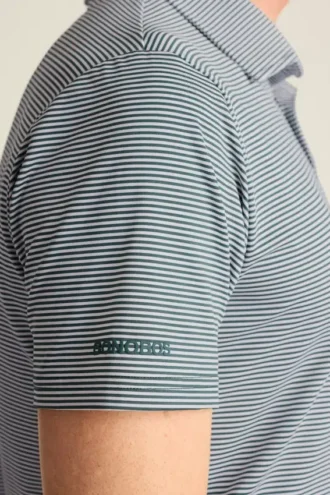 El polo de golf Performance: liso y a rayas