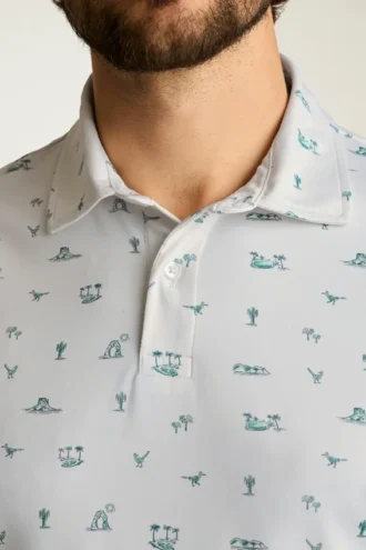 El polo de golf Performance: liso y a rayas