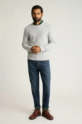 Jeans con forro de franela