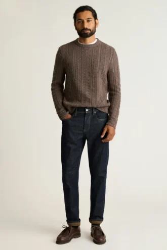 Jeans con forro de franela