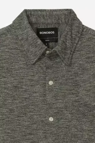 Jersey jaspeado con botones