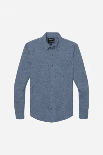 Jersey jaspeado con botones, tallas grandes