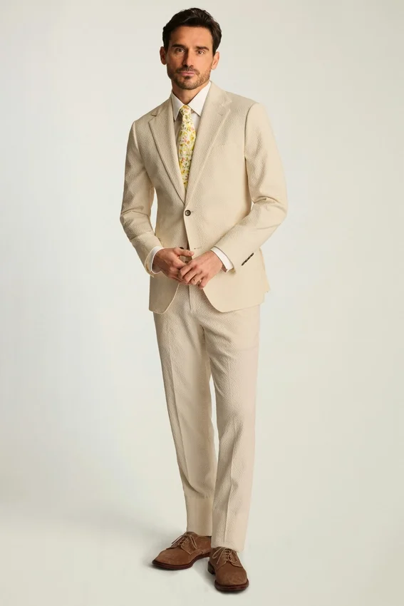 Jetsetter Blazer italiano de seersucker Jetsetter Blazer italiano de seersucker