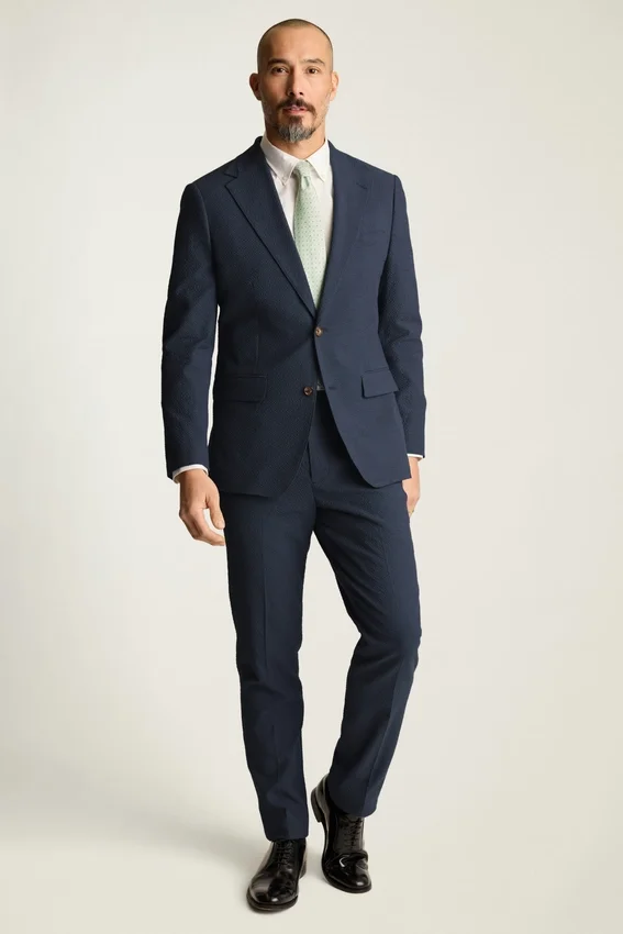 Jetsetter Blazer italiano de seersucker Jetsetter Blazer italiano de seersucker