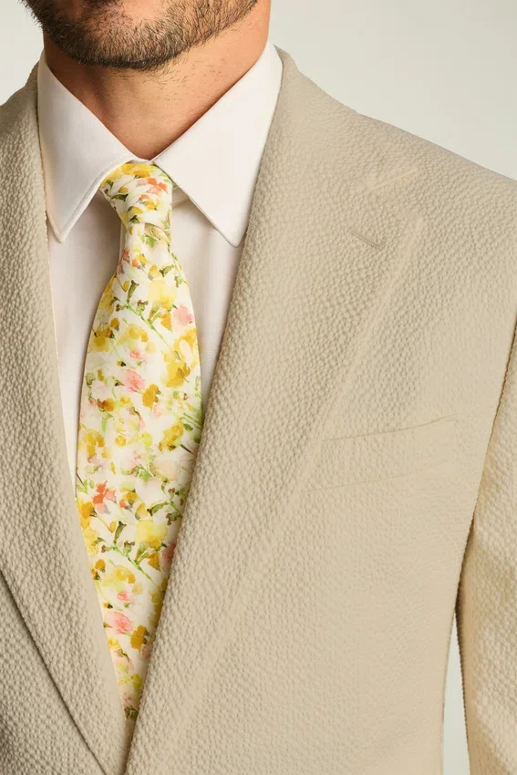 Jetsetter Blazer italiano de seersucker Jetsetter Blazer italiano de seersucker