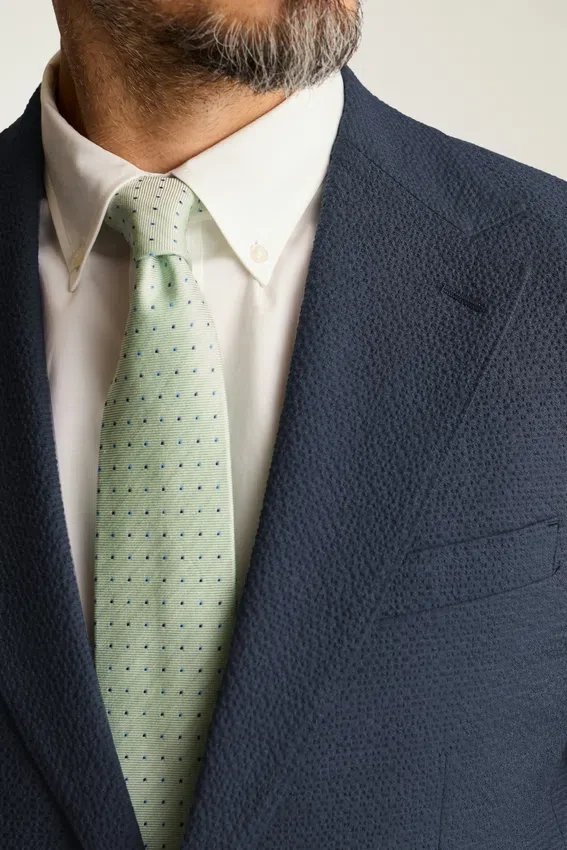 Jetsetter Blazer italiano de seersucker Jetsetter Blazer italiano de seersucker
