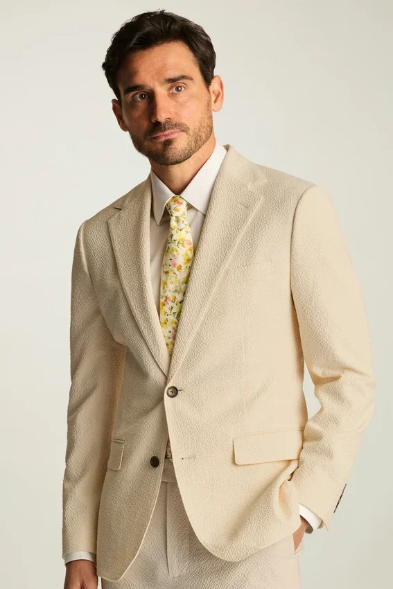 Jetsetter Blazer italiano de seersucker Jetsetter Blazer italiano de seersucker