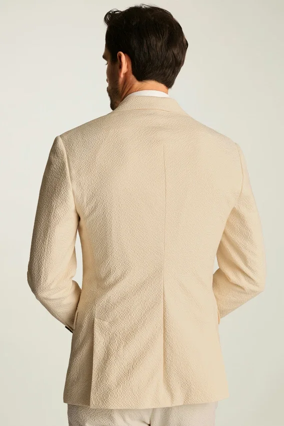 Jetsetter Blazer italiano de seersucker Jetsetter Blazer italiano de seersucker