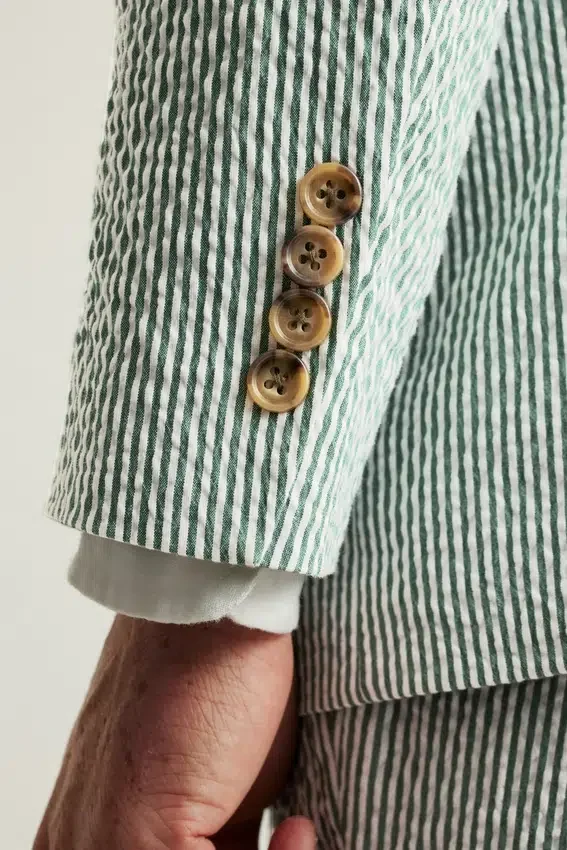 Jetsetter Blazer italiano de seersucker Jetsetter Blazer italiano de seersucker