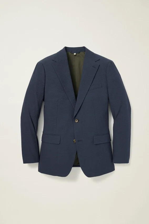 Jetsetter Blazer italiano de seersucker Jetsetter Blazer italiano de seersucker